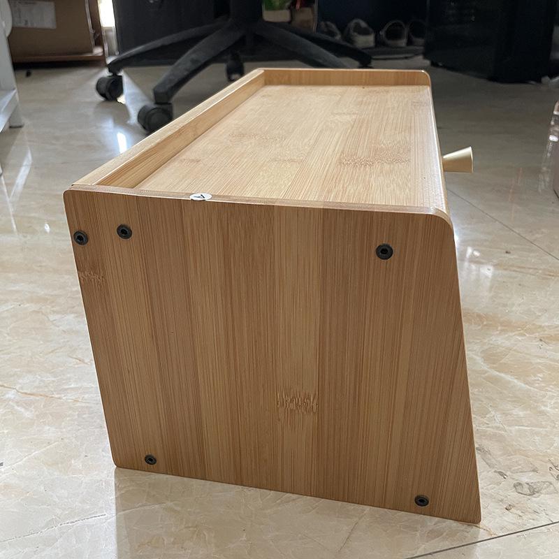 Бамбуковая многофункциональная кухонная полка для хранения хлеба и чайных чашек