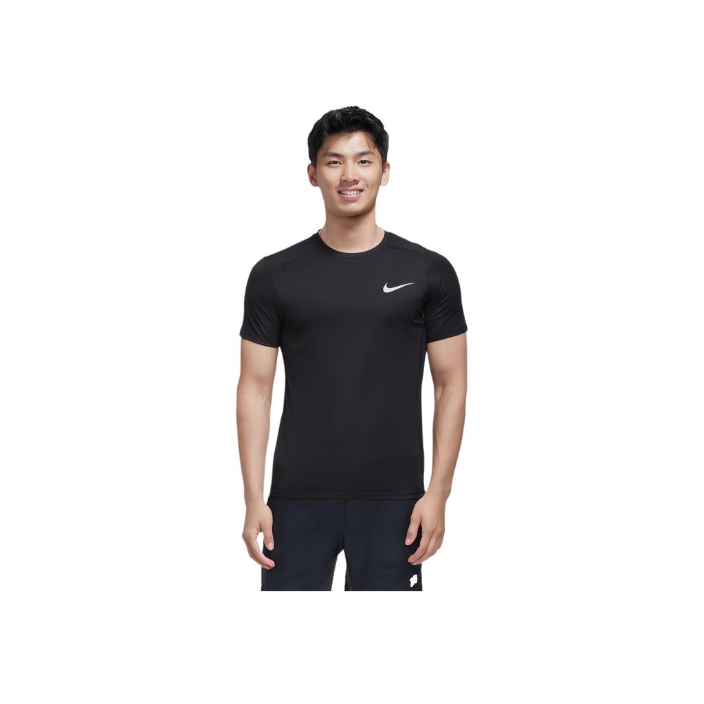Nike Miler Running Top быстросохнущая футболка с коротким рукавом мужские топы черные AT3952-010