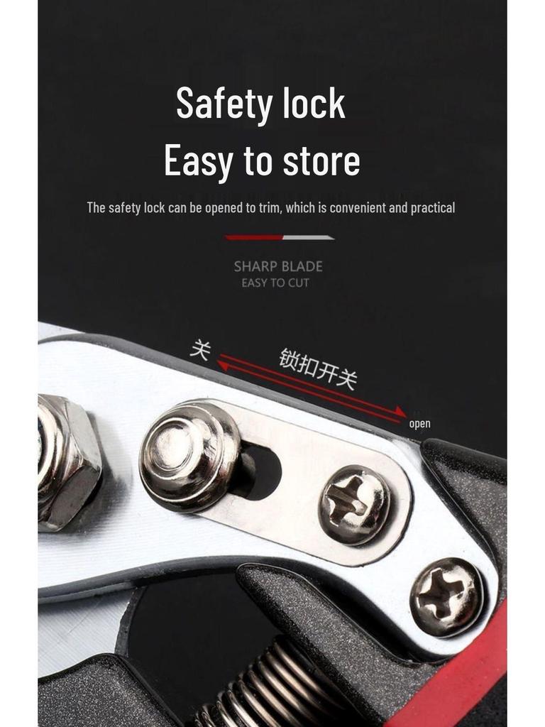 Сверхпрочные большие секаторы для толстых веток и фруктовых деревьев - Сверхпрочная, экономящая силы конструкция для садоводства и бытового использования