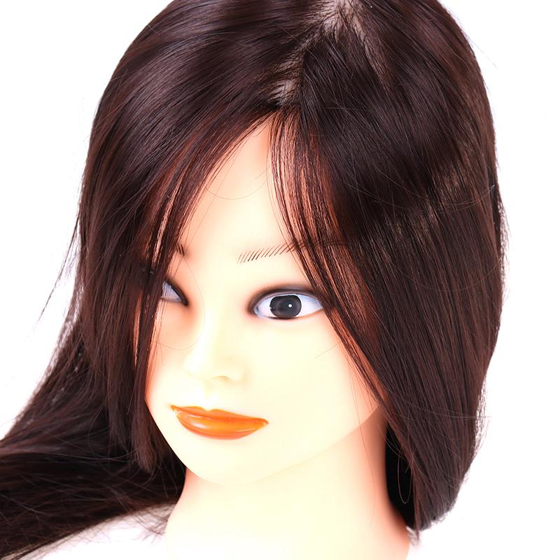 Профессиональная голова манекена, человеческие волосы, парикмахерская, Практика, прическа, кукла-парикмахер