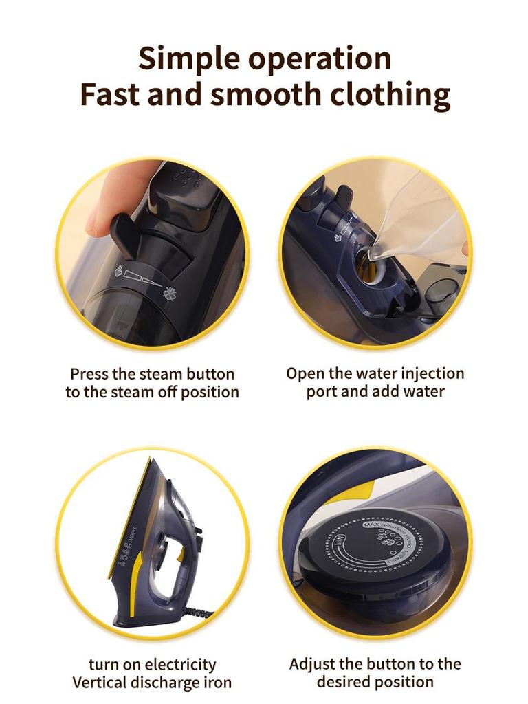 Портативный трансграничный ручной паровой утюг: Взрывоопасный паровой глажка и отпариватель для одежды