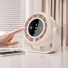 SUOYING Desktop Mini Fan USB, Air Cooler, Small Rechargeable High-Speed Turbine Booster, Portable Long Battery Life, Beige