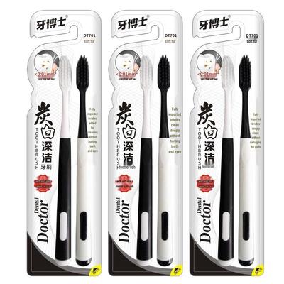 Доктор. Зубная щетка Tooth Carbon White Deep Clean DT701