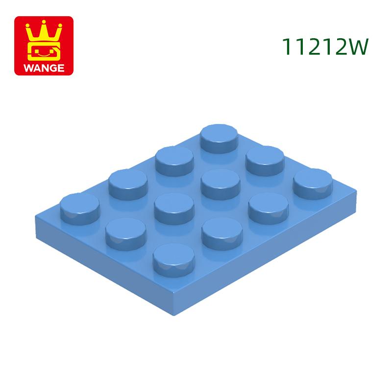 Нетоксичный 61 шт./Лот 11212W Пластина 3 x 4 Строительный Блок Moc Цветные Аксессуары Совместимые с Кирпичом Diy Детская Игрушка Детали Сборки