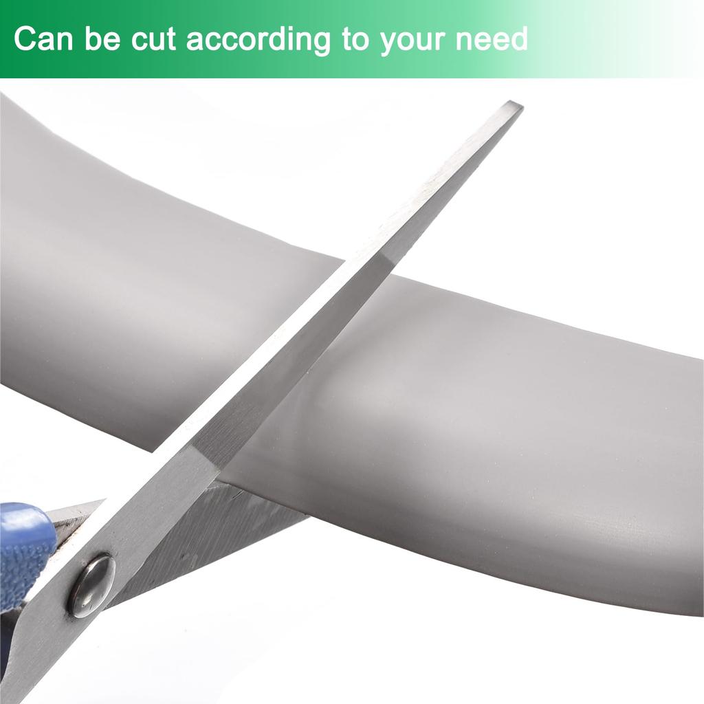 Uxcell Напольная переходная полоса, самоклеящаяся ковровая переходная кромка, 1 метр, ПВХ-полоса для пола высотой 3 мм и менее, серая, 3,3 фута