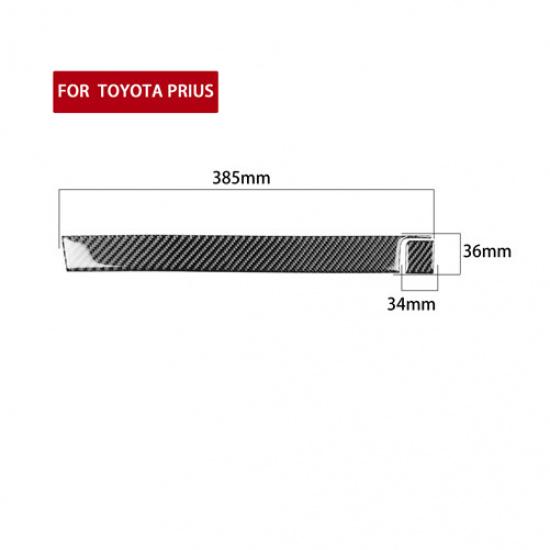 Для Toyota Prius 2012-15 Углеродное волокно Правый руль Консоль Полоса-отделка для пассажира 2 шт.