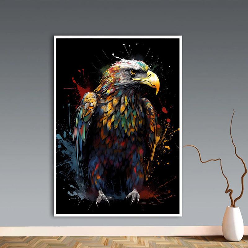 Сурикат Слон Морская Выдра Лев Красочные Животные С Капает Плакат Холст Картина Симпатичные Животные Настенное Искусство Для Комнаты Домашний Декор