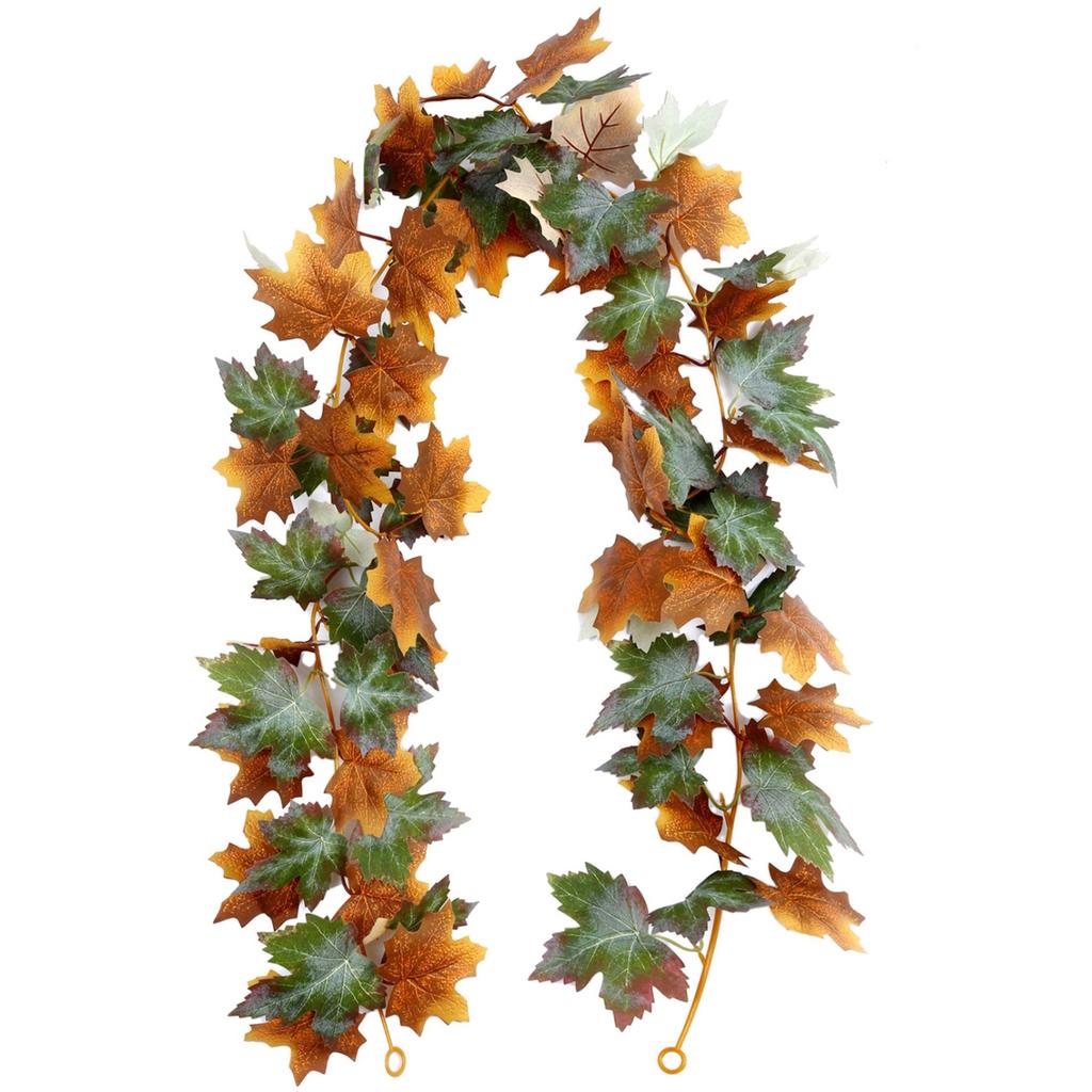 1 Pcs Artificial Leaves Fall Leaf Garland Hanging Vines For Home Fireplace Party Wedding Accessories