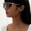Korean Vintage Glass Bead Necklace Mask Chain Strap Hang On Neck Glasses Holder Rope For Women Glasses Strap