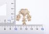 Nidin Hot Sale Son Daughter Heart Gold Plated Cubic Zirconia Family Girl Boy Pendant Necklace Chain Jewelry For Mother Gift