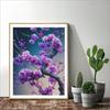 DIY Алмазная вышивка Картина Фиолетовый цветок с украшением дома Вышивка крестиком Алмазная мозаика 30x40 см/12x16 дюймов