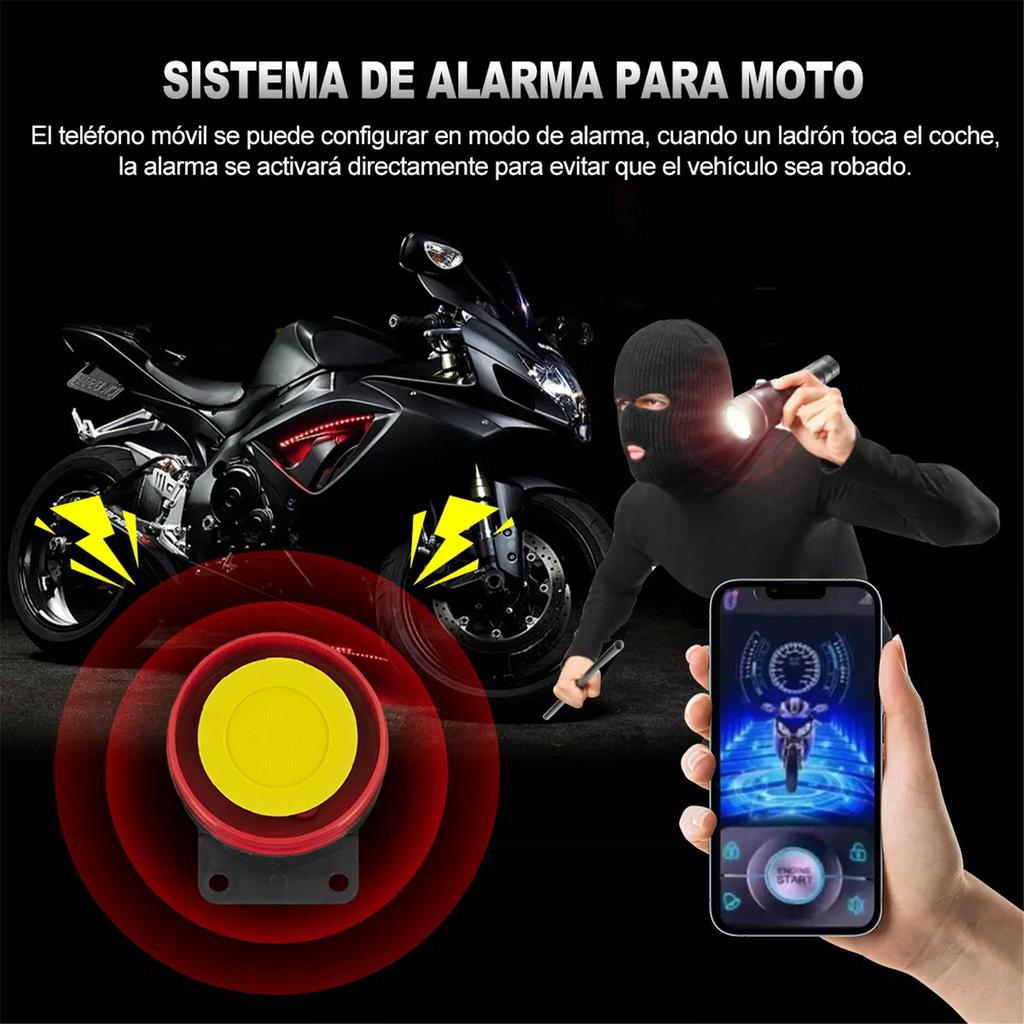 Motorcycle alarm, motorcycle anti-theft device, car anti-theft safety device, one key start, engine shutdown, car search, dual