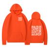 Cross-border hoodies, new printed styles, QR code scans, loose men's and women's hoodies
