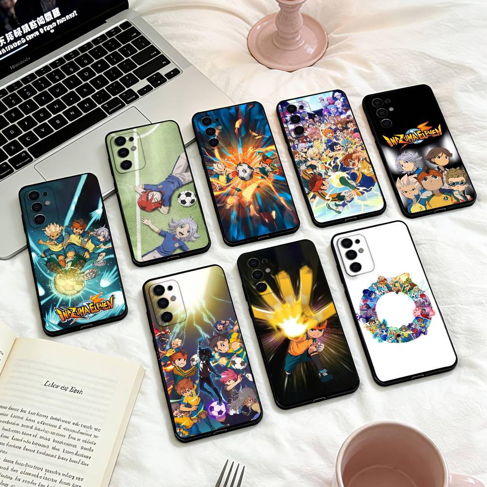 Чехол для телефона I-Inazuma Anime Eleven для Samsung S25,24,23,22,30,21,10,9,Ultra,Plus,Lite,FE,4,5 G Мягкий Черный Чехол