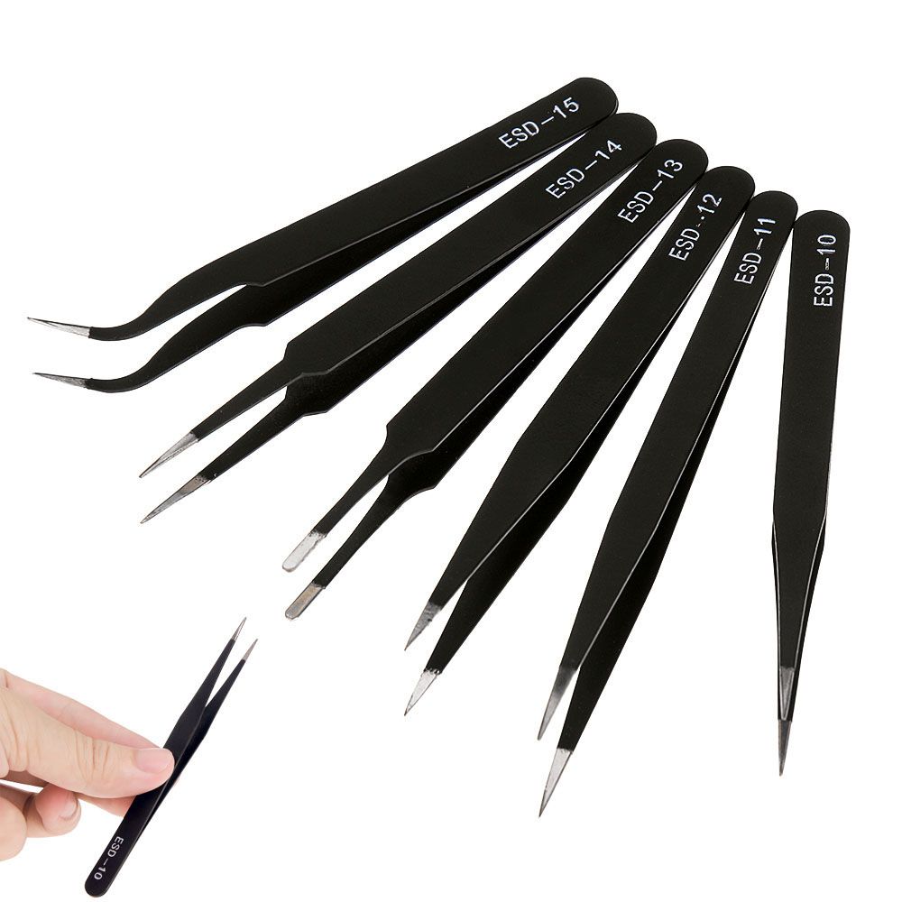 Stainless Steel Precision Curved Eyebrow Tweezers Eyelash Tweezers Makeup Tool Kit Maintenance Tool