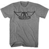 Aerosmith Black Logo Graphite Heather T-Shirt