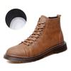 Мужские ботинки из натуральной кожи, осенне-зимние ботильоны для мужской обуви