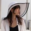 Складная женская соломенная пляжная шляпа от солнца, летние дорожные кепки с широкими полями