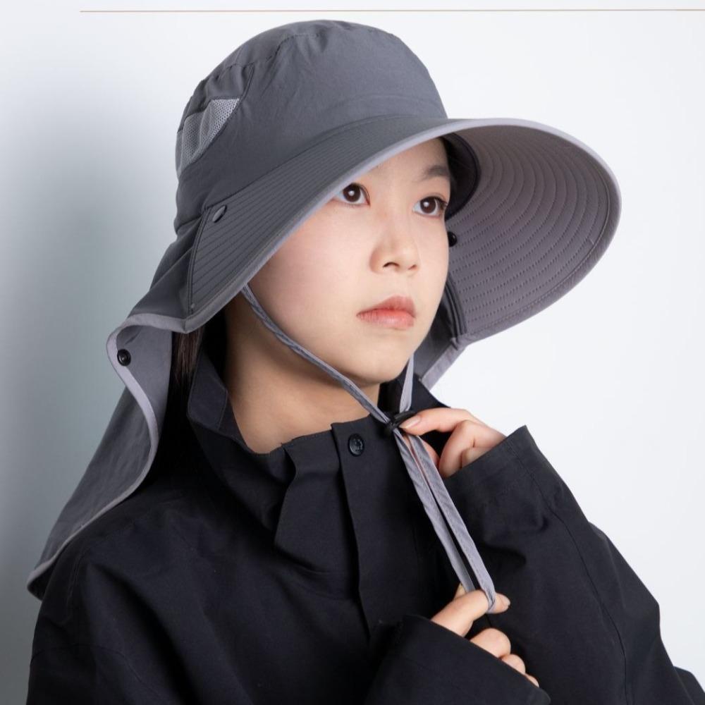 Дышащая шляпа-ведро для защиты лица и шеи, рыболовная шляпа, новая солнцезащитная шляпа для спорта на открытом воздухе