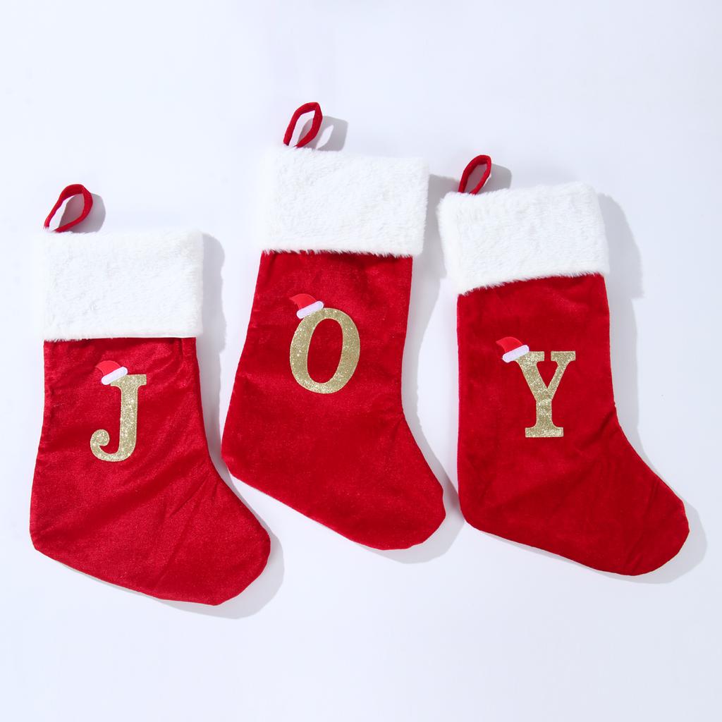 Счастливого Рождества Носки Красная Снежинка Буквы Алфавита Рождественский Чулок Подвеска на Рождественскую Елку Декор 2024 для Дома Рождественский Подарок