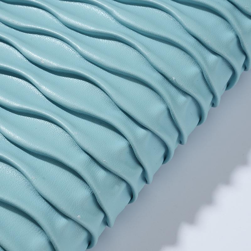 50cm*137cm 1.2mm Multi Colors PU Leather Quilting Fabric 3D Quilted Synthetic Leather Fabric for Car Interior Bag DIY Decor