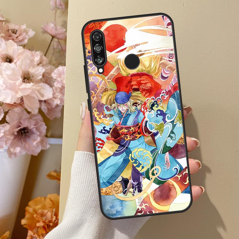Чехол для телефона Ukiyoe mononoke Kusuriuri для Honor 50 Pro, Huawei Nova 5T P Smart Z 2019 P20 P30 P40 Lite P50 Pro