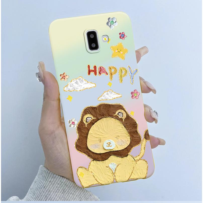 Cute Astronaut Panda Cartoon Case For Samsung Galaxy J6 2018 J6 Plus J600F/DS J610F/DS J600FN J610FN Silicone Bumper Soft Cover
