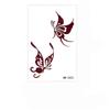 Lace Fake Tattoo Temporary Tattoo Legs Arm Body Art Sticker Red Henna Tattoo Decals  Women/Lady