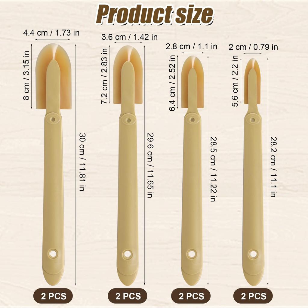 8pcs Sealant Finishing Tools Rubber Caulk Caulking Silicone Sealant Finishing Tool Extended Length Rubber Spatula Caulking Tool