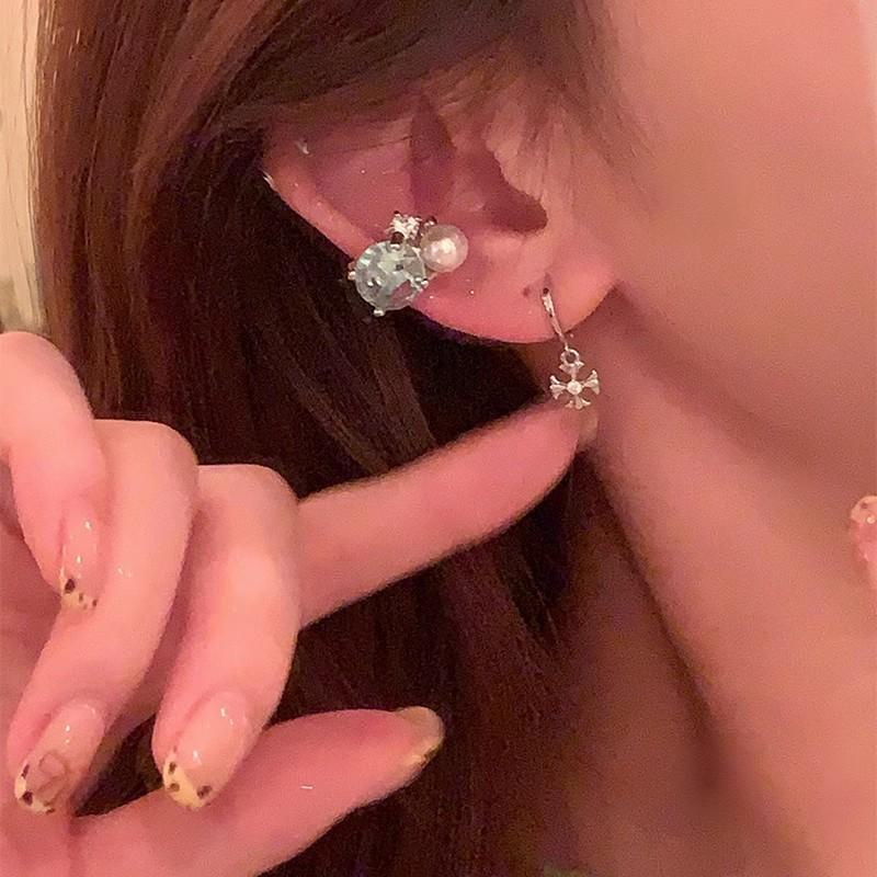 Корейские изысканные серьги-клипсы из циркония для женщин – универсальные украшения для непроколотых ушей