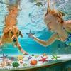 Игрушки для бассейна для дайвинга Разноцветные морские звезды Подводные игрушки для бассейна Мягкая резина Поплавки для ныряния для детей Летний бассейн Подарки для вечеринки