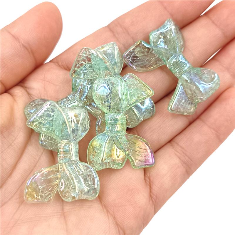 Изысканные бусины Яркое ожерелье с эффектом расколов Креативные 5 шт. Подвески с бантом DIY Ювелирные аксессуары Мода для изготовления браслетов Аксессуары