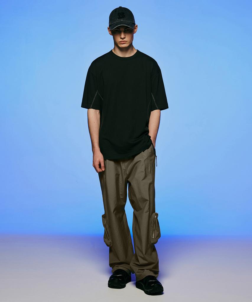 INSILENCE Adjustable Cargo Pants Ash Brown