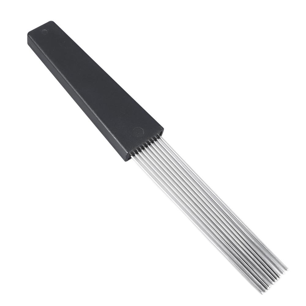 2PCS Black Percussion Accessories Plastic, Stainless Steel Professional Scraper For Percussion