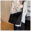 Simple Canvas Bag Women's 2025 New Versatile Casual Women's Casual Large-capacity Retro Portable Tote Bag Large Bag