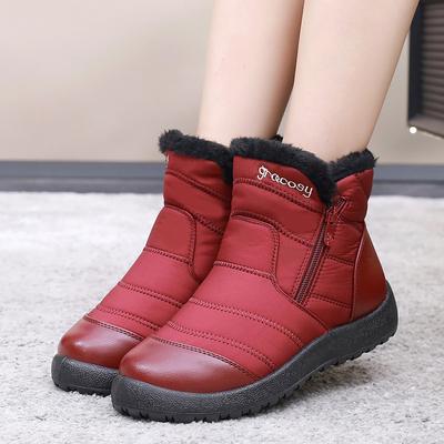 Женские зимние ботинки для снега, водонепроницаемые, нескользящие, на платформе, для женщин, теплые, ботильоны, хлопковая подкладка, Botas