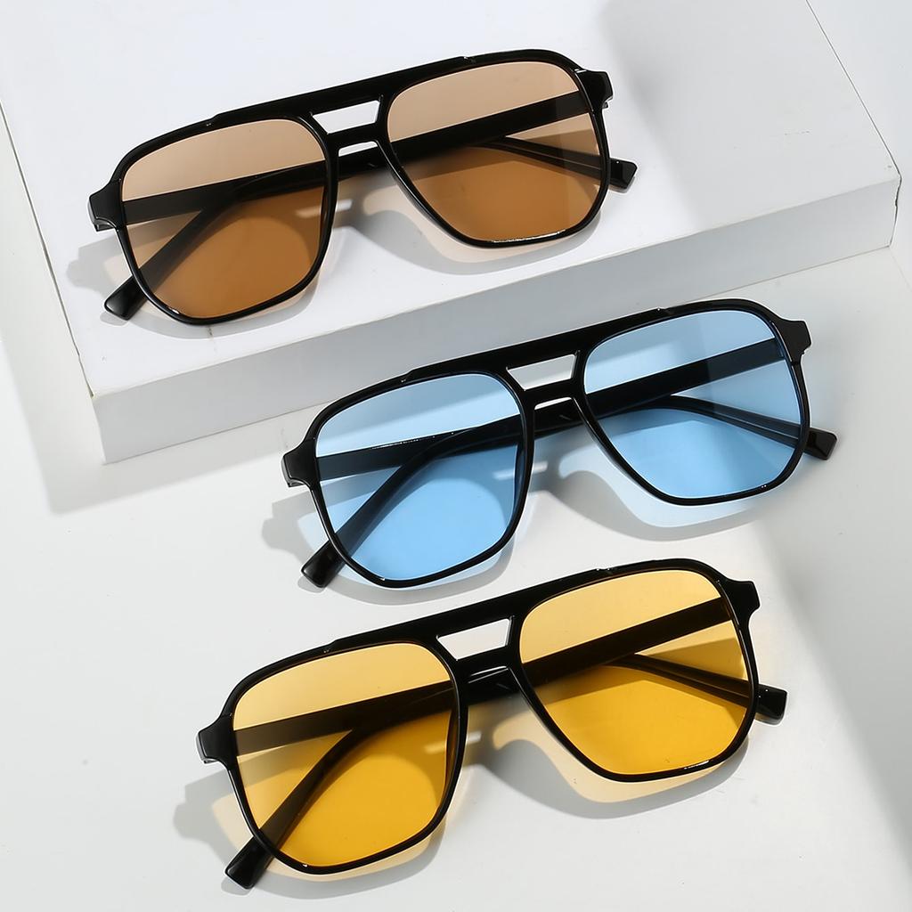 Hip-hop Sunglasses New Double-beam Frame Sunglasses Trend Women's Glasses Men's Sunglasses