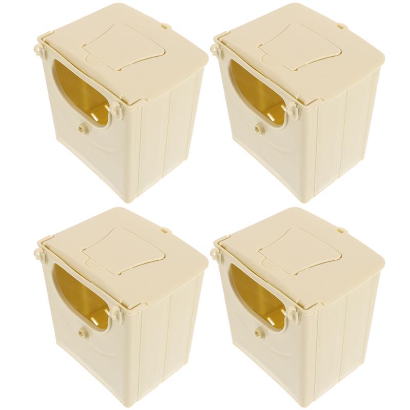 4Pcs Bird Breeding Box Incubation Nest Plastic Hut for Hanging Lovebird Pet Accessories Home Balcony Decoration Mating Box