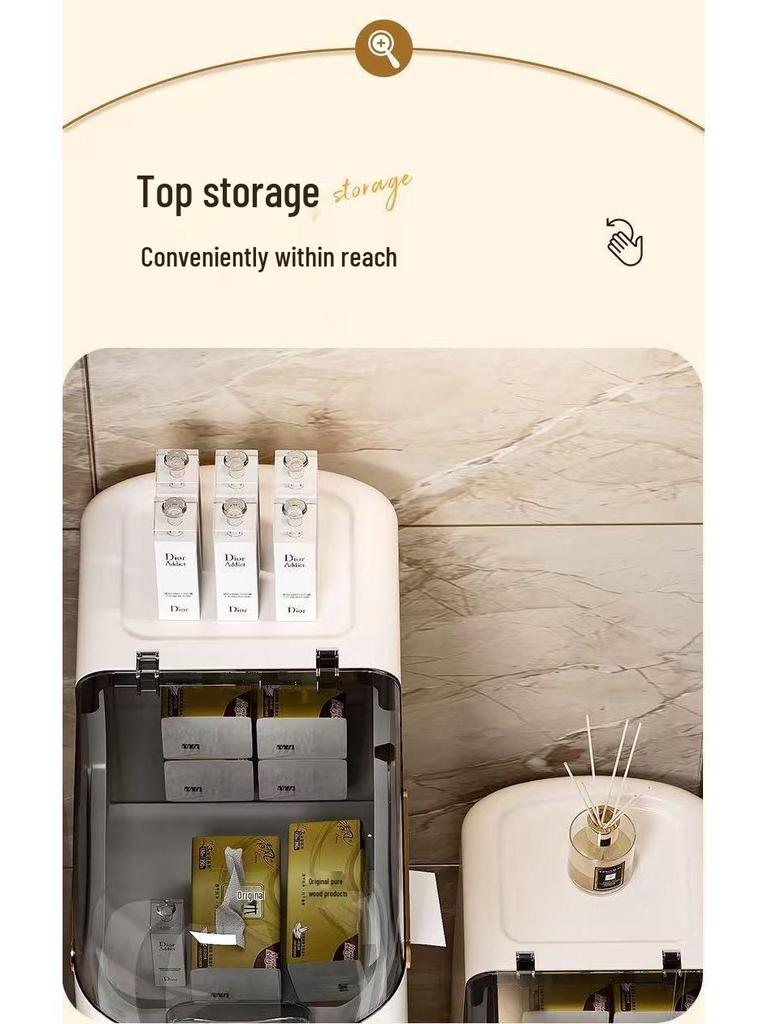 Upgraded 18CM Narrow Gap Side Cabinet for Living Room, Bathroom, or Toilet Storage.