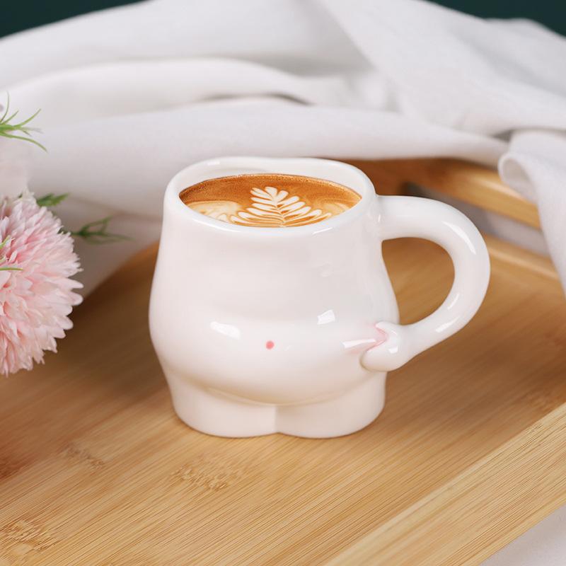 Кружки с животиком, Кофейные чашки, Керамические, Милые, Кофейная чашка, Чашки для молока, чая, воды, Креативная кружка, Подарок, Фарфоровые, Для питья кофе, Причудливые кружки