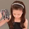 Повязка на голову с кристаллами и стразами, пластиковая повязка для волос с жемчугом, нескользящая ретро-повязка в стиле ретро