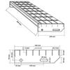 VidaXL Grating Staircase, Non-Slip Step with Plate, Stair Tread School Factory Restaurant, 60x24x7 Cm Steel 155682