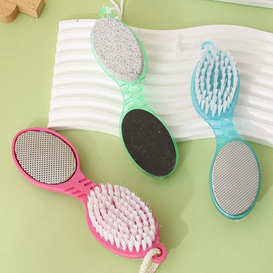 Терка для ног 4-в-1 из нержавеющей стали, доска для пилинга стоп с пемзой, щеткой и наждачной бумагой, инструмент для удаления мозолей и омертвевшей кожи