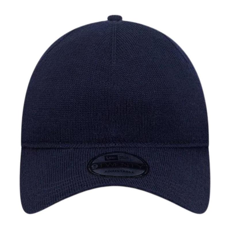 New Era 9TWENTY Brand Logo Wool Peaked Cap Unisex Couple Style Navy Blue 14731679