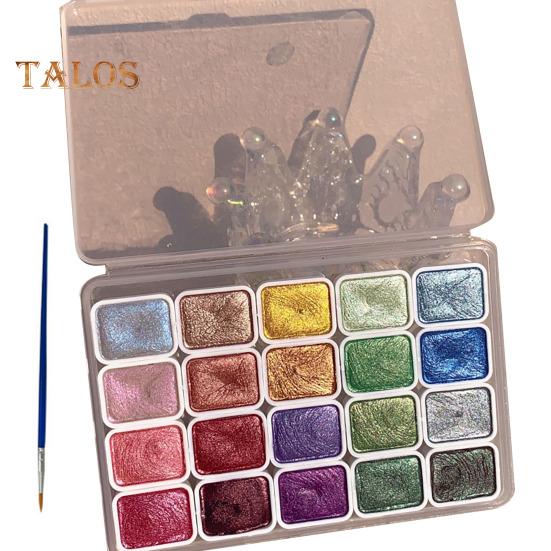 Набор акварельных красок 20/24 цветов, бесшовное смешивание, высокая прозрачность, тонкое распределение пигмента, натуральная смола, портативная палитра