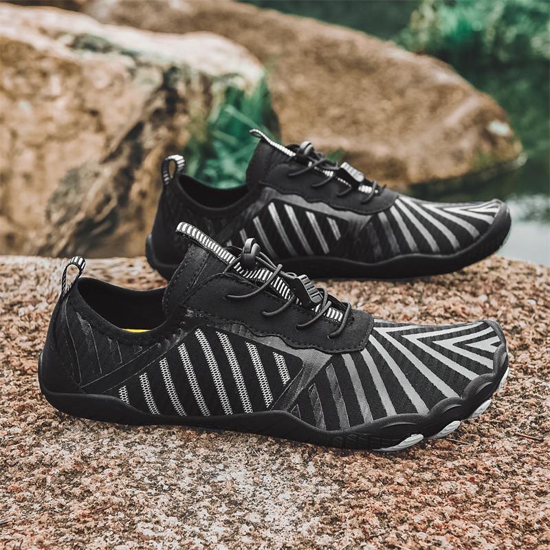 Модная мужская обувь для босых ног, мягкая пляжная обувь, быстросохнущие походные спортивные сандалии, легкая удобная обувь для отдыха на природе для пары 36-47