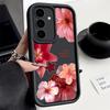 Чехол с цветочным принтом для Samsung S25 Ultra S24 FE S23 S22 A56 A36 A16 A15 A55 A35 Мягкий матовый противоударный чехол для телефона из ТПУ