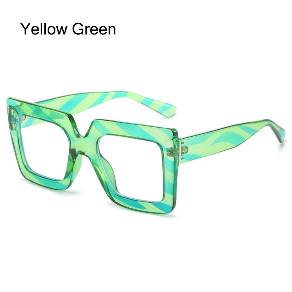 Oversized Anti-Blue Light Glasses Square Female Eyeglasses Vintage Computer Eyewear  for Women