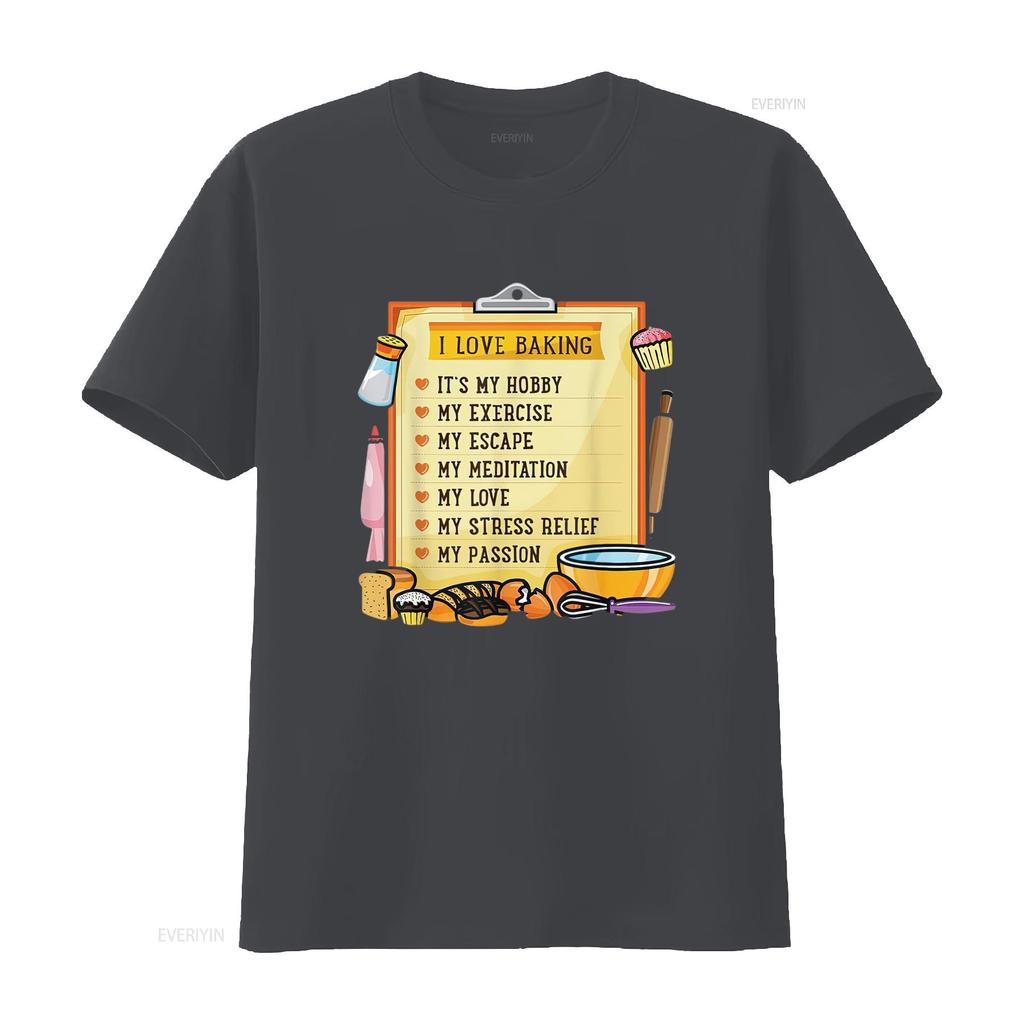 Baking Bakery Baker Lover Recipe Bread Mens T Shirt Black vintage Washed Top For Everyday Wear Versatile Breathable Soft Casual