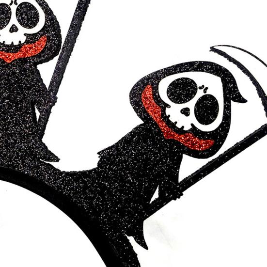 Halloween Headband Sparkling Ghost Decor Exquisite Crafted Hairband Decorative Effect Hair Hoop Hair Accessories
